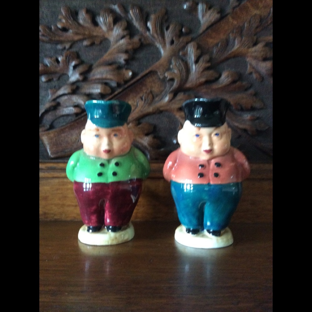 Vintage Tweedledum & Tweedledee Toby Jugs.